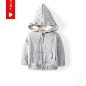 Hanna Andersson Sherpa Lined Sweaterknit Jacket